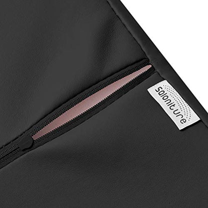 Saloniture Jumbo Half Round Massage Table Bolster Under-Knee Pillow Pad - 26 x 9 x 4.5 Inch - Black - color: Black
