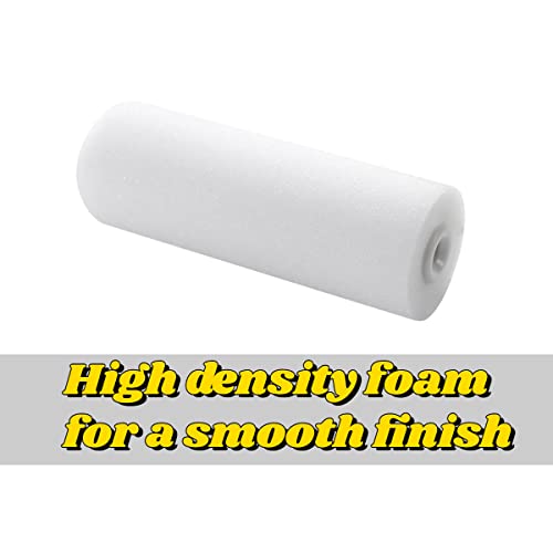 4 inch Paint Roller Covers,Foam Refill for Paint Rollers,Naps for Paint Roller Brush, Small Roller Nap with High Density Sponge Paint Roller Sleeve Replacements(10 Pieces) - size: 4inch Roller Sleeve