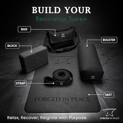 Men’s Yoga Mat – Premium Non-Slip Surface, High-Grade Strength & Durability, Extra Grip & Cushion, Black