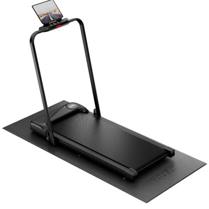 YOLEO Bike & Treadmill Mat, 78"x35" Non-Slip Exercise Bike Trainer Pad, Heavy Duty Floor & Carpet Protector Mat for Indoor Stationary Spin Bike, Rowing Machine, Elliptical & Gym Equipment - size: 78"L x 35"W x 0.3"Th