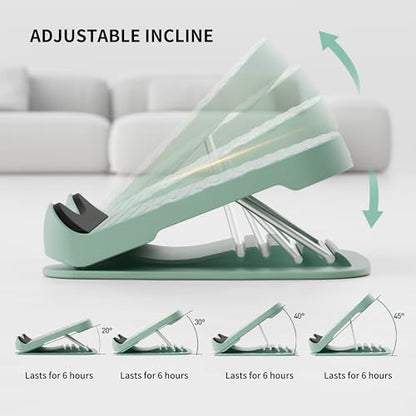 PROIRON Slant Board, Adjustable Calf Stretch Board, Thick Heel Pad for Comfort Stretching, Calf Stretcher Incline Board, Anti Slip Surface & Base for Safe Exercise, Ankle Heel Mobility, 10"x10" - color: Green