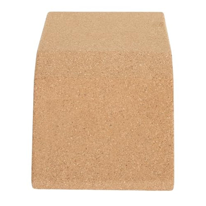 Squat Wedge Block, 23x12x6. 5cm Oak Calf Raise Block Cork Yoga Blocks Elevated Squat Wedge Compact and Portable for Weighted Training Fitness