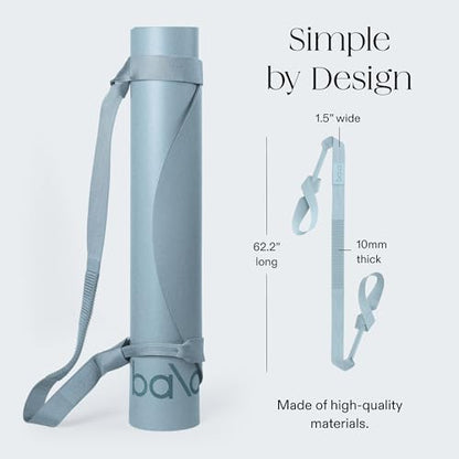 Bala Yoga Mat Straps for Carrying, Lightweight Yoga Mat Sling Holder - color: Sea