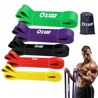 Pull Up Bands, Resistance Bands, Pull Up Assistance Bands Set for Men & Women, Exercise Workout Bands for Working Out, Body Stretching, Physical Therapy, Muscle Training