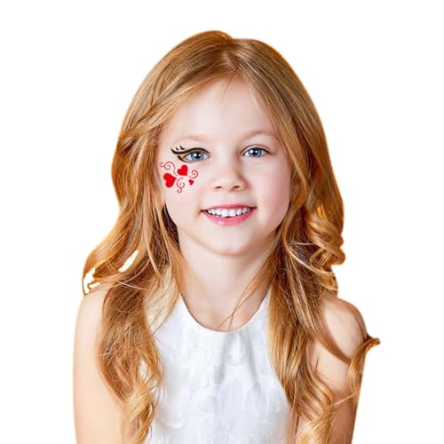 28 pcs Face Paint Stencils Kits Face Painting Stencils Reusable | Reusable Face Tattoo Painting Templates for Kids - color: Mix01