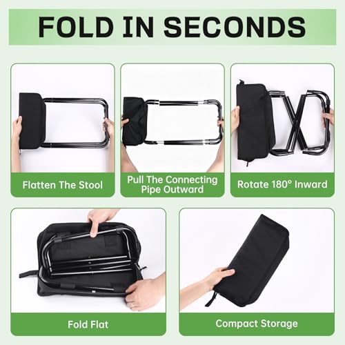 Lightweight Aluminum Portable Folding Stool for Adults