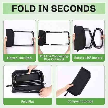 Lightweight Aluminum Portable Folding Stool for Adults