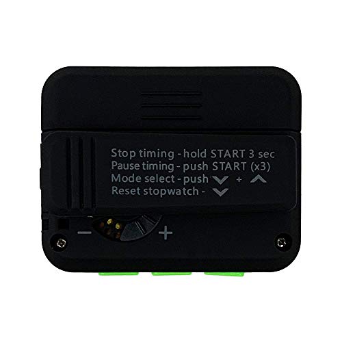 Gymboss Plus Interval Timer and Stopwatch and Gymboss Strap - Bundle (Black with Green Buttons) - color: Black / Green