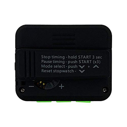 Gymboss Plus Interval Timer and Stopwatch and Gymboss Strap - Bundle (Black with Green Buttons) - color: Black / Green