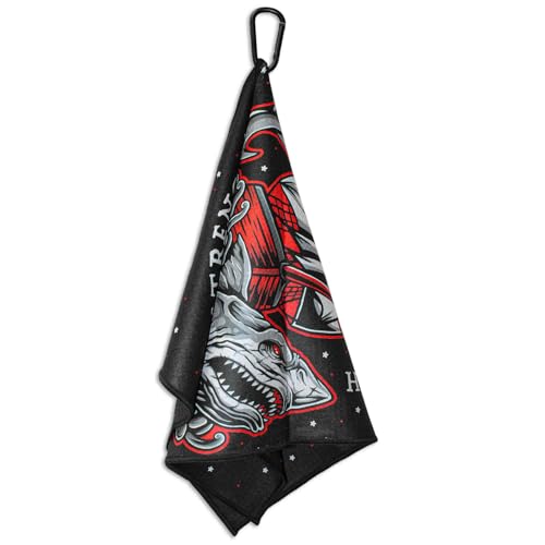 RokFit Gym & Golf Towel – Multi-Use, Quick-Dry, Durable Utility Towel with Bold Graphic and Carabiner Clip (Struggle Makes Strength) - color: Struggle Makes Strength