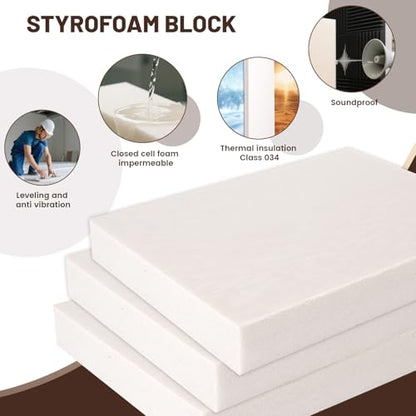 Multi Purpose XPS Foam Board, 10 Pack 11.7x7.8x0.4in Polystyrene Craft Foam | Rigid and Easy to Shape,DIY Modeling Art Projects, Party Decoration, Cosplay Prop Production, Carve,Heat Insulation - size: 11.7x7.8x0.4in-10pcs