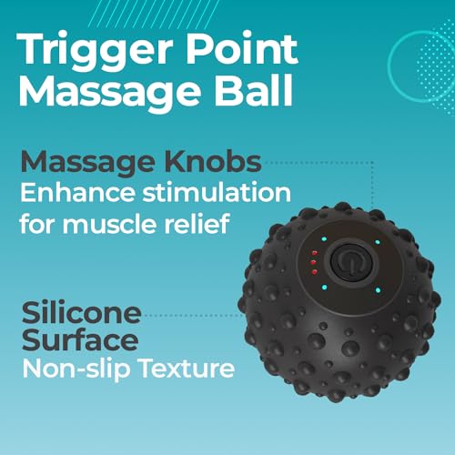 ZeenKind Vibrating Massage Ball Foot Roller Plantar Fasciitis Pain Relief | Portable Foot Roller Massager Foot Arch and Heel Pain Deep Tissue Therapy Muscle Pain Myofascial Release, 4 Vibration Speed - color: Sphere Massage Ball With Vibration