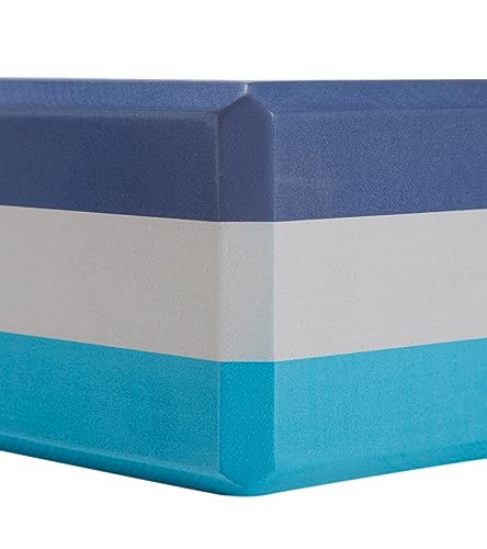 Everyday Yoga Premium Foam Block, 3in/4in/5in Thick, Multi Colors, 1 Block - color: Blue, size: 4 Inch Thick