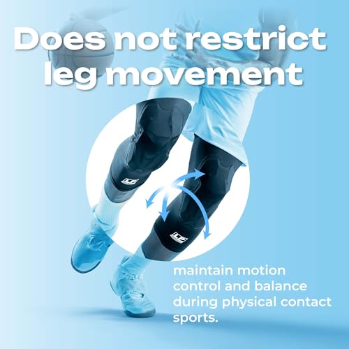 LP IM710 Shield Padded Compression Leg Sleeve for Men & Women - color: White, size: X-Large
