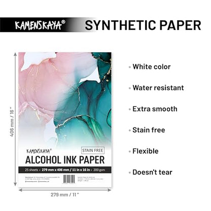 Alcohol Ink Set with Alcohol Ink Paper