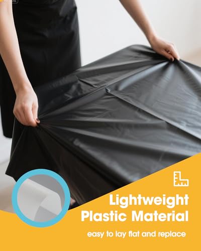 Niuara Black Plastic Table Cloth Disposable, 4 Pack, 54 x 108 in | Rectangle, 6 ft Tables, Party Holiday Gathering - color: Black, size: 54" x 108" - 4 Packs