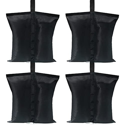ABCCANOPY Canopy Weights 120 LBS Tent Sand Bags,4-Pack Black(No Sand) - color: Black, size: 120 LBS