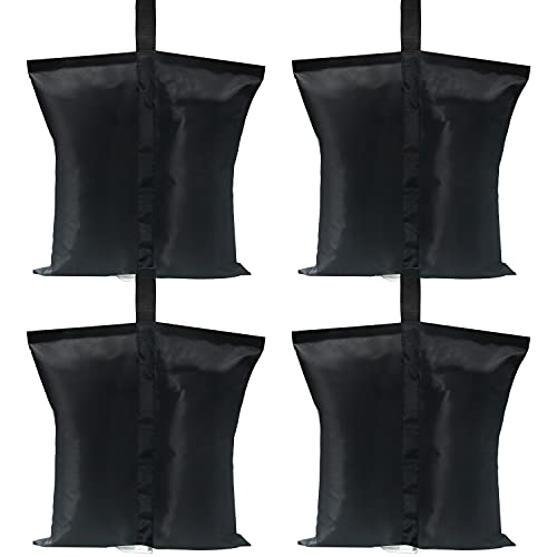 ABCCANOPY Canopy Weights 120 LBS Tent Sand Bags,4-Pack Black(No Sand) - color: Black, size: 120 LBS