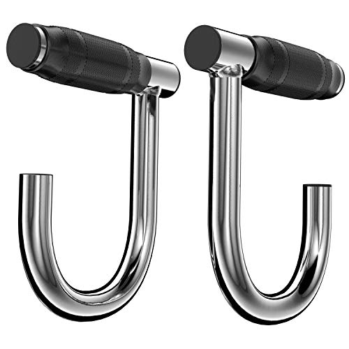Upgrated Pull Up Assistance Resistance Bands Handles, Unique Steel Stretch Elastic Exercises Band Attachment Handles with Rubber for Pull-up Bars Workouts Home Gym