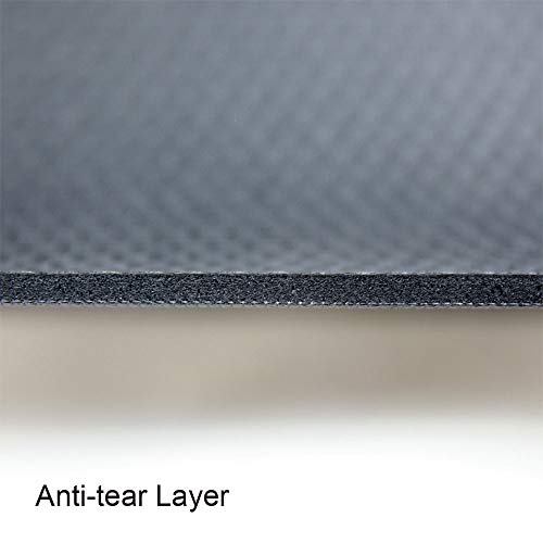 RevTime Extra Large Exercise Mat 6 x 6 feet (72" x 72" x 1/4"+) 7 mm Thick & High Density Mat for Home Cardio and Yoga Workouts, Durable Gym Mat, Black
