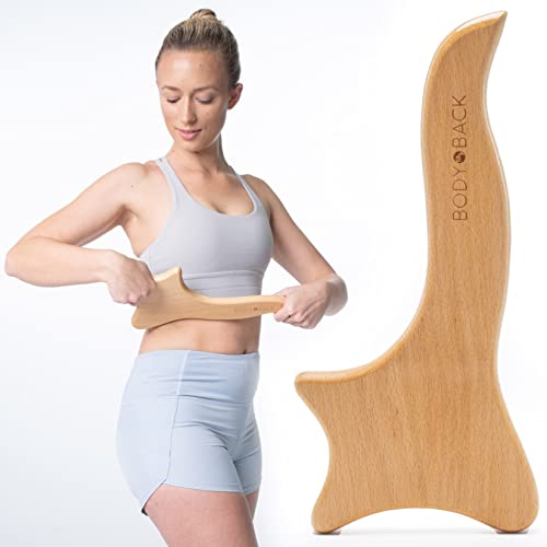 Body Back Wooden Gua Sha Massage Tool for Deep Tissue Muscle Relief Therapy - size: Gua Sha