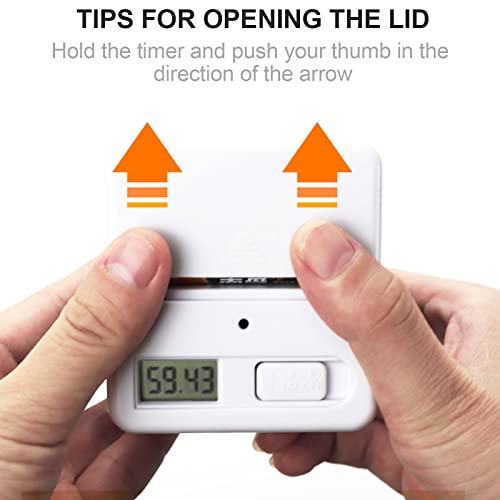 Feilifan Cube Timer, Productivity Cube Flip Timer, 15-20-30-60 Minute - color: 15-20-30-60min,white