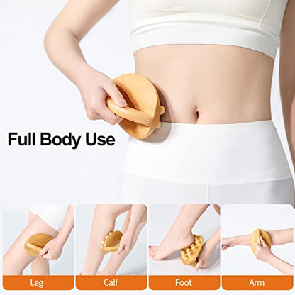 Wood Therapy Massage Tools, Cellulite Massage Tool & Massage Body Brush