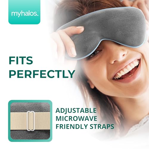 MyHalos Heated Eye Mask, Warm Compress for Dry Eyes, Blepharitis & MGD