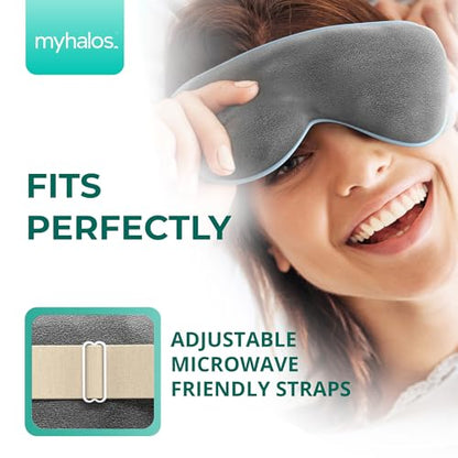 MyHalos Heated Eye Mask, Warm Compress for Dry Eyes, Blepharitis & MGD