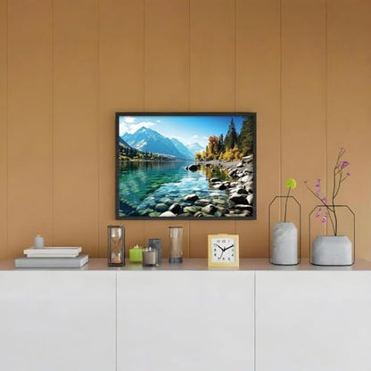 Shouruihua Diamond Painting Kits for Adults, Glacier Park Diamond Art Kit | Landscape, Gem Art, Diamond Dotz Kits, Scenery, Diamond Dots, Full Round Drill Diamond Painting Kits for Adults, 15.7x11.8 in - color: Glacier Park