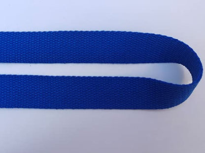 1 Inch Cotton Webbing 10 Yards Cotton Strap for Tote Canvas Bags Crafts Sewing (2014 Royal Blue) - color: 2014 Royal Blue