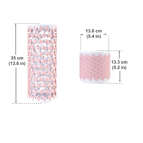 Collapsible Foam Roller for Exercise and Recovery (13 Inches), Easily Portable at 5.5 inches (Pink) - color: Pink