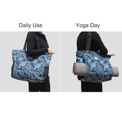 ESVAN Yoga Mat Bag Yoga Tote Carrier Shoulder Bag Carryall Tote for Office,Yoga,Pilates,Travel,Beach and Gym - color: A