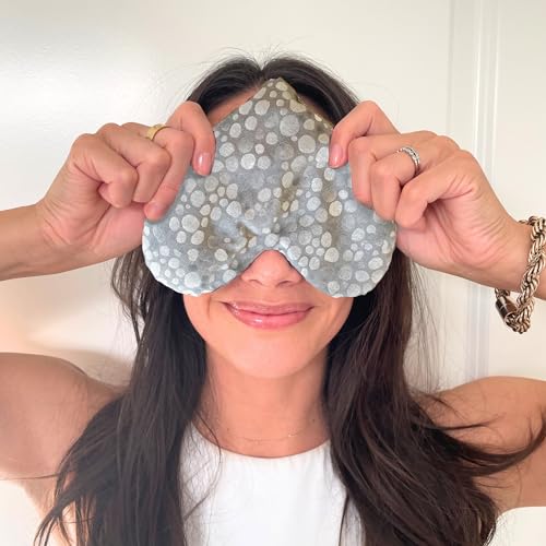 Stillnus Weighted Heart Eye Pillow & Eye Mask – Gift for Women, Pebble - style: Moon
