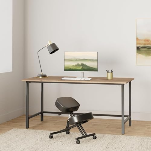 Ergonomic Kneeling Chair, Meditation Chair with Height Adjustable and Cushion for Home and Office, Posture Office Stool with an Angled Seat and Casters - size: Height Adjustable - Pneumatic