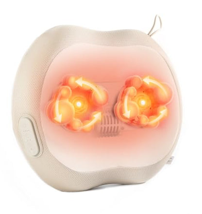 LOFTILLA Smart Lower Back Massager, Dual-Sided Heat & App Control | 3-in-1 Shiatsu Neck & Shoulder Massager for Pain Relief, Muscle Relaxation, Lumbar Support Pillow, Versatile Multi-Area Use