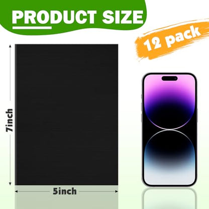 ESRICH 5x7 Canvas for Painting, 12 Pack Small Canvases for Painting Canvas Primed Acid-Free Black Canvas Panels for Oil, Acrylic Paint and Tempera. - size: black canvas 5x7in 12pack