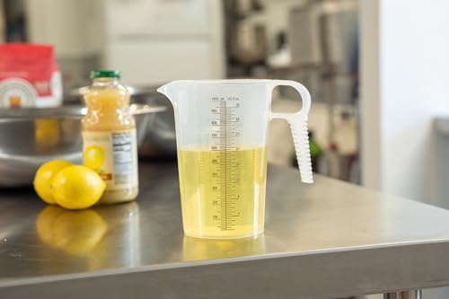 32oz (1 Quart) Measure Pitcher with Convenient Conversion Chart – Extra Strong Food Grade – Great for Cooking, Home Hobbies, Shop Oil and Fluids, Spa Chemicals with High Chemical Resistance by Turnah - size: 32 oz