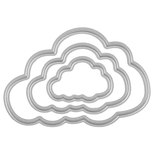 Metal Cutting Dies Stencil DIY Scrapbooking Embossing Tool DIY Paper Cards Album Decoration (Cloud) - style: Cloud