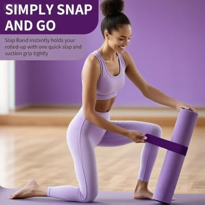 Yoga Mat Carrier Strap, Adjustable Thick Straps Sling for Carrying Large Mats, Stretching Band - color: 1pc Slap Band Purple