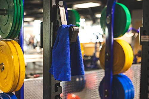 The Rag Company - Sport & Workout Towel - Gym, Exercise, Fitness, Spa, Ultra Soft, Super Absorbent, Fast Drying Premium Microfiber, 320gsm, 16in x 27in, Royal Blue (3-Pack) - color: Royal Blue