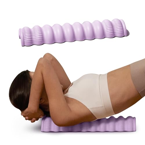 Wave Pillow II - Spine Stretcher Massage Tool, Yoga & Piliates Spine Alignment Corrector for Back Pain Relief, Neck, Shoulder, Lower Back & Hip Massage Device (Sweet Pink) - color: Wave Pillow Ii(sweet Pink)