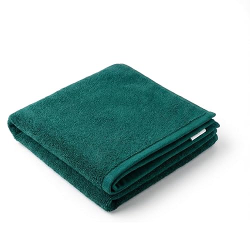 Dalisa Bench Hood Gym Towel, 100% Turkish Cotton, Non-Slip, Dark Green - color: Dark Green