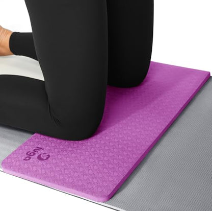 IUGA Yoga Knee Pads Cushion Non-Slip Knee Mat for Elbows Wrist Pain in Yoga Planks Floor Exercises Portable Extra-thick Cushioning - color: Violet