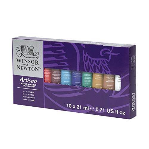 Winsor & Newton Artisan Water Mixable Oil Paint Set, 10 x 21ml Tubes - style: Tube Set 10 x 0.71-oz
