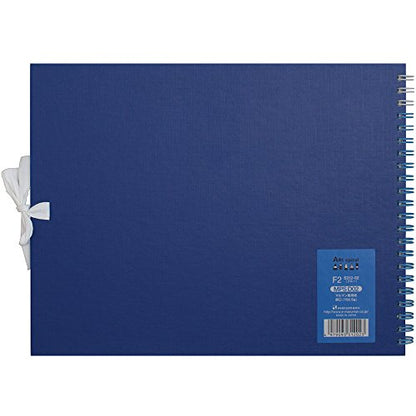 Maruman Art Spiral Sketch Book, F2, 7.76" x 10.24", 24 Sheets, Blue | Drawing Pad With Acid-Free Art Paper & Twin-Wire Binding, Premium Drawing Paper Sketchbook, Sketch Pad Made in Japan - color: Blue, size: F2 (7.76" x 10.24")