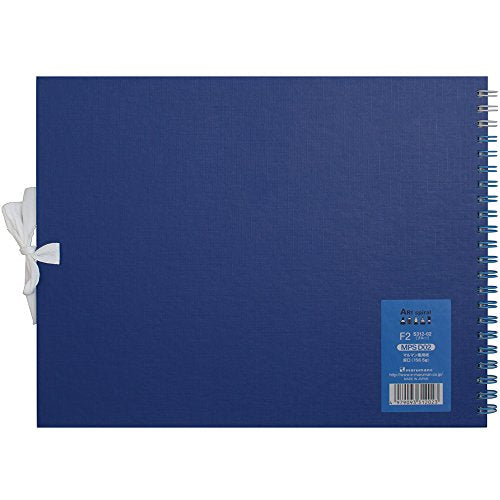 Maruman Art Spiral Sketch Book, F2, 7.76" x 10.24", 24 Sheets, Blue | Drawing Pad With Acid-Free Art Paper & Twin-Wire Binding, Premium Drawing Paper Sketchbook, Sketch Pad Made in Japan - color: Blue, size: F2 (7.76" x 10.24")