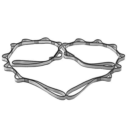 23KN (5070 lbs) Heavy Duty Straps, 2 Pack Adjustable Daisy Chain Webbing - color: Grey