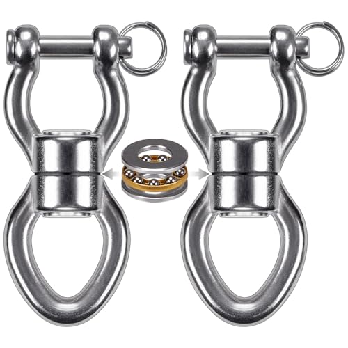 SELEWARE Heavy Duty Bearing Swing Swivel, 360° Rotation Hanging Accessory - color: Swivel - Style D Only, 2 Pack