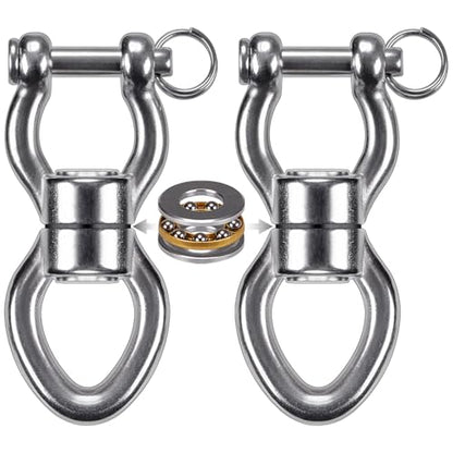 SELEWARE Heavy Duty Bearing Swing Swivel, 360° Rotation Hanging Accessory - color: Swivel - Style D Only, 2 Pack